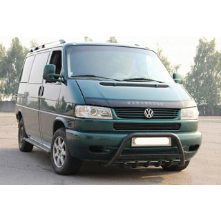 Predný ochranný rám WT004 Black (nerez) Volkswagen T4 Caravelle/Multivan 1990–2003 fotografia 1
