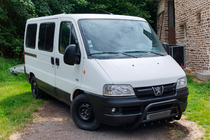 Peugeot Boxer 1994–2006 Predný ochranný rám WT003 Black (nerez) fotografia 1