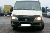 Peugeot Boxer 1994–2006 Predný ochranný rám WT003 Black (nerez) fotografia 2