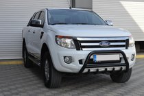 Ford Ranger 2011–2022 Predný ochranný rám WT003 Black (nerezová oceľ) fotografia 3