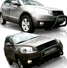 Geely Emgrand X7 2011– Predný ochranný rám WT003 Black (nerez) fotografia 1