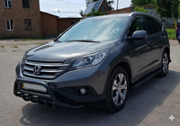 Honda CRV 2012–2016 Predný ochranný rám WT003 Black (nerezová oceľ) fotografia 4