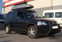 Honda CRV 1996–2001 Nerezový кенгурятник WT003 Black (nerezová oceľ) fotografia 3