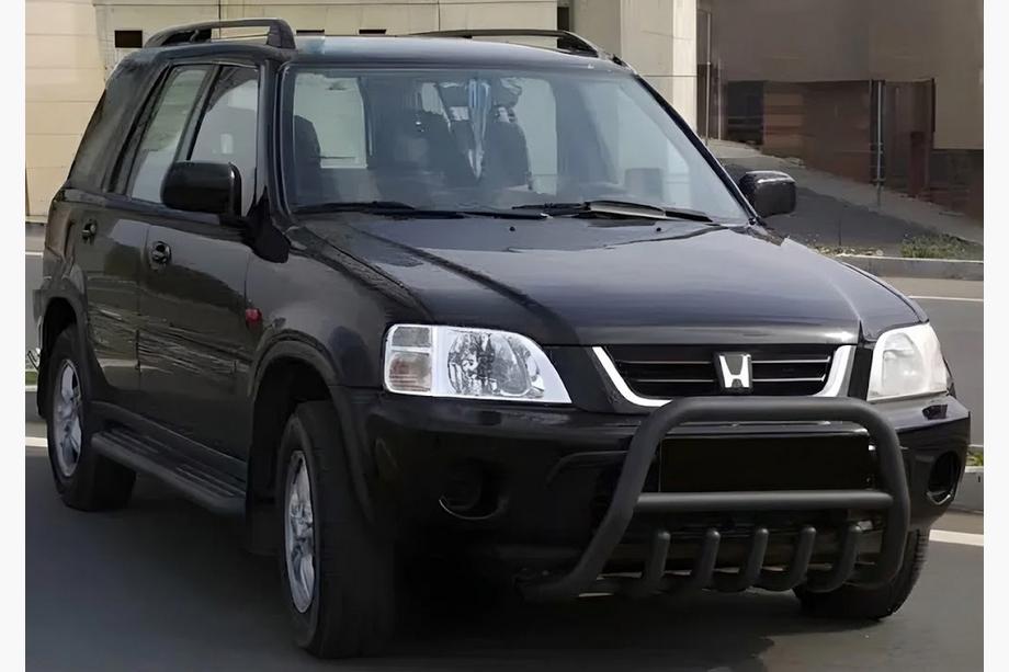 Honda CRV 1996–2001 Nerezový кенгурятник WT003 Black (nerezová oceľ) Image