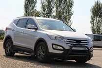 Hyundai Santa Fe 3 2012–2018 Predný ochranný rám WT003 Black (nerez) fotografia 4