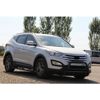 Predný ochranný rám WT003 Black (nerez) Hyundai Santa Fe 3 2012–2018 fotografia 4