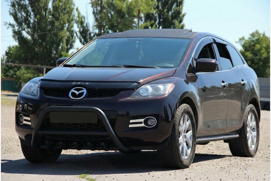 Mazda CX-7 2006–2012 Predný ochranný rám WT003 Black (nerezová oceľ) Image