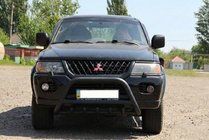 Mitsubishi Pajero Sport 1996–2007 Bullbar WT003 Black (nerez) fotografia 4