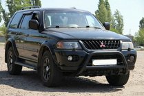 Mitsubishi Pajero Sport 1996–2007 Bullbar WT003 Black (nerez) fotografia 1