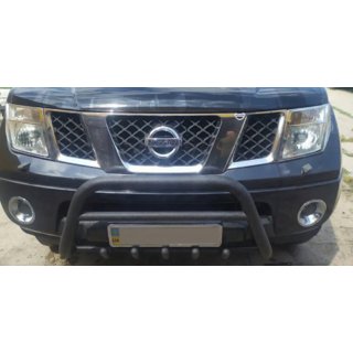 Bullbar WT003 Black (nerez) Nissan Pathfinder R51 2005–2014 fotografia 3