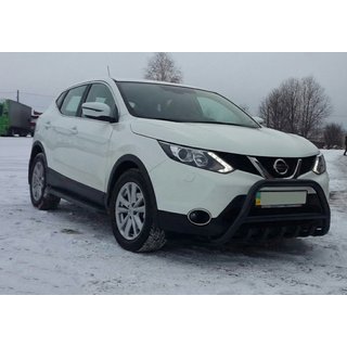 Bullbar WT003 Black (nerez) Nissan Qashqai 2014–2021 fotografia 1