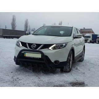 Bullbar WT003 Black (nerez) Nissan Qashqai 2014–2021 fotografia 4