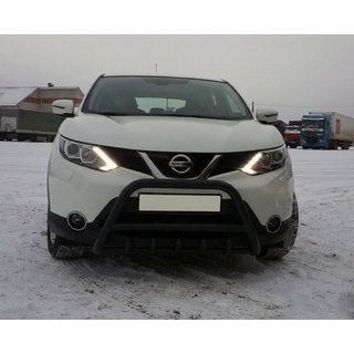 Bullbar WT003 Black (nerez) Nissan Qashqai 2014–2021 fotografia 3