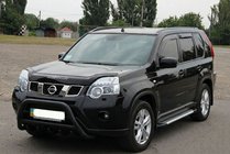 Nissan X-trail T31 2007–2014 Predný ochranný rám WT003 Black (nehrdzavejúca oceľ) fotografia 1