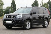 Nissan X-trail T31 2007–2014 Predný ochranný rám WT003 Black (nehrdzavejúca oceľ) fotografia 2