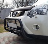 Nissan X-trail T31 2007–2014 Predný ochranný rám WT003 Black (nehrdzavejúca oceľ) fotografia 9