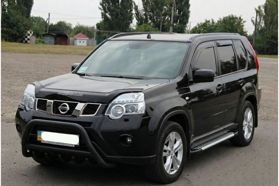 Nissan X-trail T31 2007–2014 Predný ochranný rám WT003 Black (nehrdzavejúca oceľ) Image