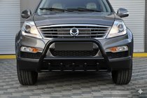 SsangYong Rexton I 2001–2017 Bullbar WT003 Black (nerez) fotografia 1