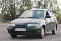 VAZ 2110-21115 1995–2015 Predný ochranný rám (bullbar) WT003 Black 60 mm (nerez) fotografia 1