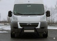 Citroen Jumper 2007–2025 Predný ochranný rám WT003 Black (nerez) fotografia 4