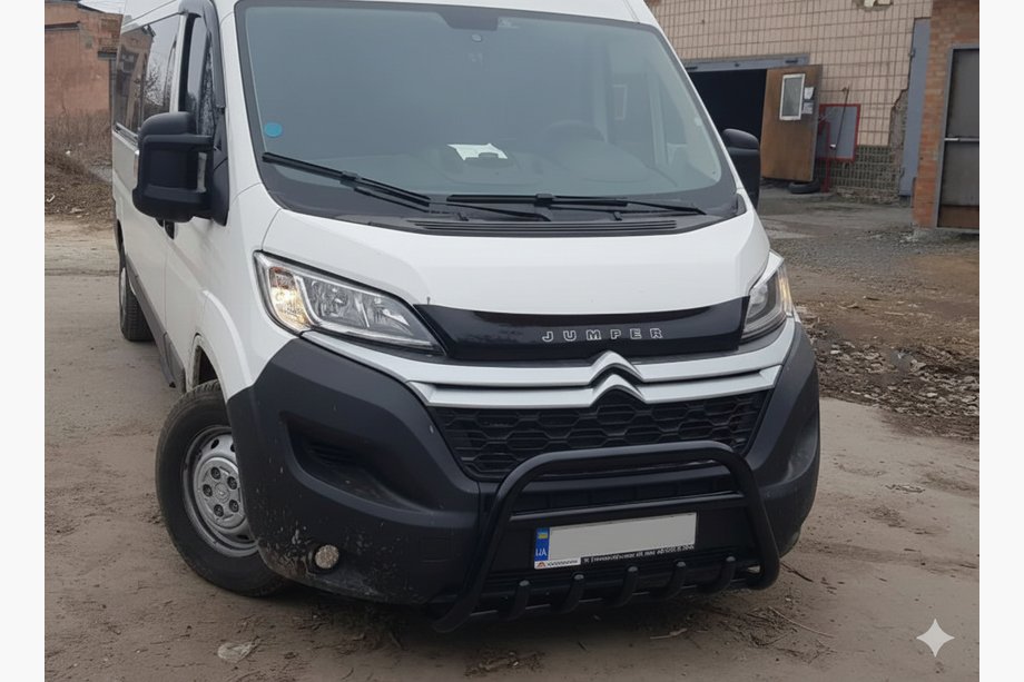 Citroen Jumper 2007–2025 Predný ochranný rám WT003 Black (nerez) Image