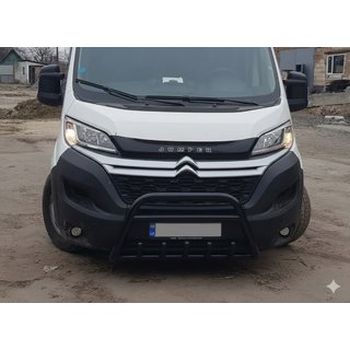 Predný ochranný rám WT003 Black (nerez) Peugeot Boxer 2006–2025 fotografia 3