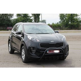 Bullbar WT003 Black (nerez) Kia Sportage 2015–2021 fotografia 3