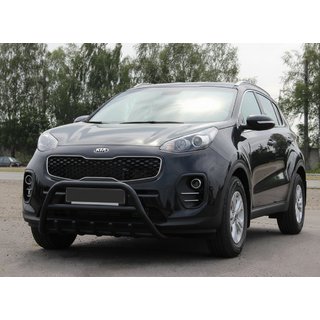Bullbar WT003 Black (nerez) Kia Sportage 2015–2021 fotografia 1
