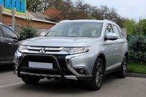 Mitsubishi Outlander 2012–2021 Predný ochranný rám WT003 Black (nerez) fotografia 3