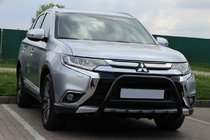 Mitsubishi Outlander 2012–2021 Predný ochranný rám WT003 Black (nerez) fotografia 1