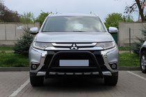 Mitsubishi Outlander 2012–2021 Predný ochranný rám WT003 Black (nerez) fotografia 4