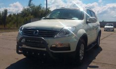 SsangYong Rexton I 2001–2017 Predný ochranný rám WT004 Black (nerez) fotografia 2