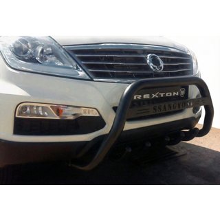 Predný ochranný rám WT004 Black (nerez) SsangYong Rexton I 2001–2017 fotografia 1