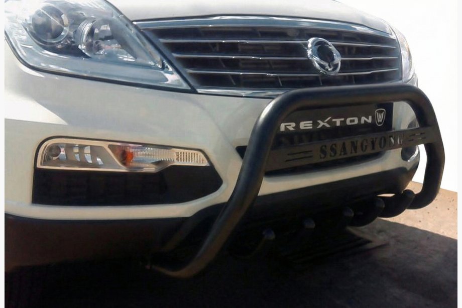 SsangYong Rexton I 2001–2017 Predný ochranný rám WT004 Black (nerez) Image