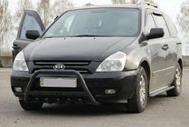 Kia Carnival 2002–2013 Predný ochranný rám WT004 Black (nerez) fotografia 3