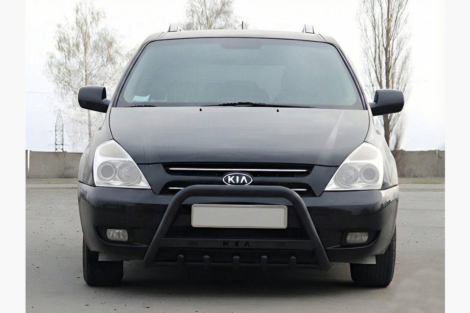 Kia Carnival 2002–2013 Predný ochranný rám WT004 Black (nerez) Image