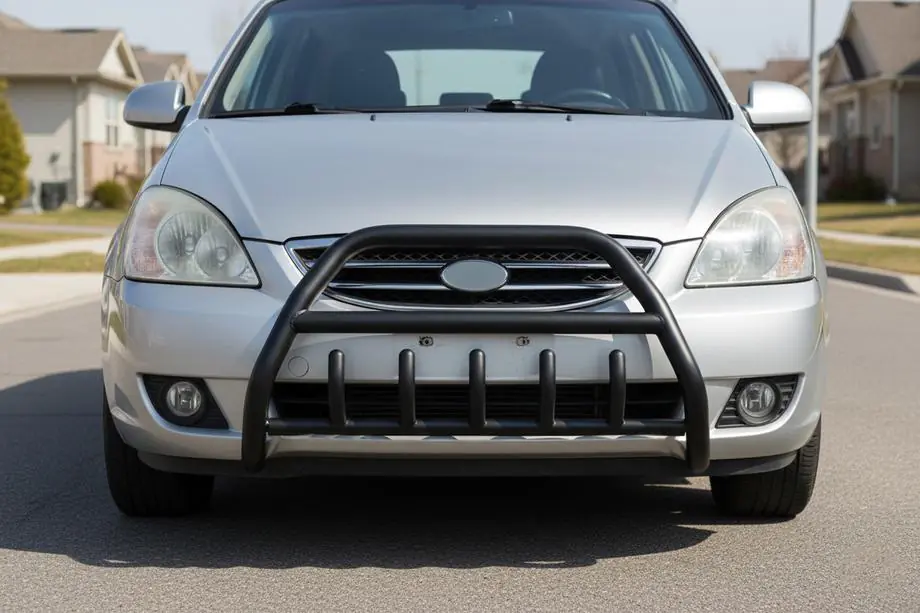 Kia Carens 1999–2012 Bullbar WT003 Black (nerez) Image
