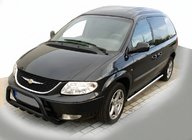 Chrysler Voyager 2001–2007 Predný ochranný rám WT003 Black (nerez) fotografia 1