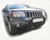 Jeep Grand Cherokee WK 2004–2010 Predný ochranný rám WT003 Black fotografia 1
