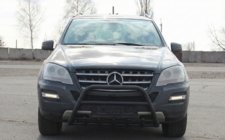 Mercedes ML W164 2005–2011 Predný ochranný rám WT003 Black (nerez) fotografia 1