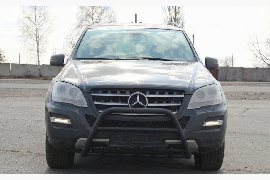 Mercedes ML W164 2005–2011 Predný ochranný rám WT003 Black (nerez) Image