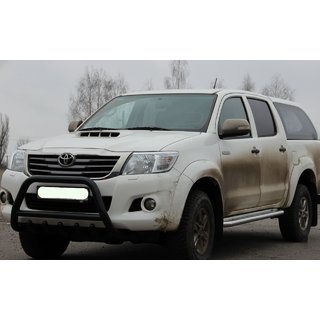 Bullbar WT003 Black (nerez) Toyota Hilux 2006–2015 fotografia 3