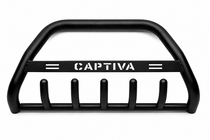 Chevrolet Captiva 2006–2019 Predný ochranný rám WT004 Black (nerez) fotografia 3