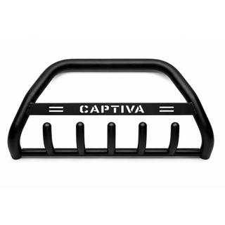 Predný ochranný rám WT004 Black (nerez) Chevrolet Captiva 2006–2019 fotografia 3