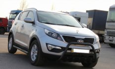 Kia Sportage 2010–2015 Predný ochranný rám WT004 Black (nerez) fotografia 3
