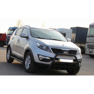 Predný ochranný rám WT004 Black (nerez) Kia Sportage 2010–2015 fotografia 3