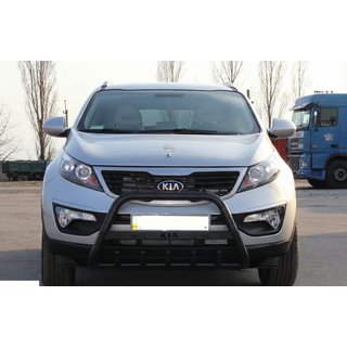 Predný ochranný rám WT004 Black (nerez) Kia Sportage 2010–2015 fotografia 2