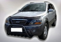 Kia Sorento I BL 2002–2009 Predný ochranný rám WT004 Black (nerez) fotografia 3