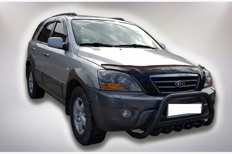 Kia Sorento I BL 2002–2009 Predný ochranný rám WT004 Black (nerez) Image