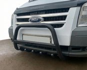 Ford Transit 2000–2014 Predný ochranný rám WT004 Black (nerez) fotografia 1
